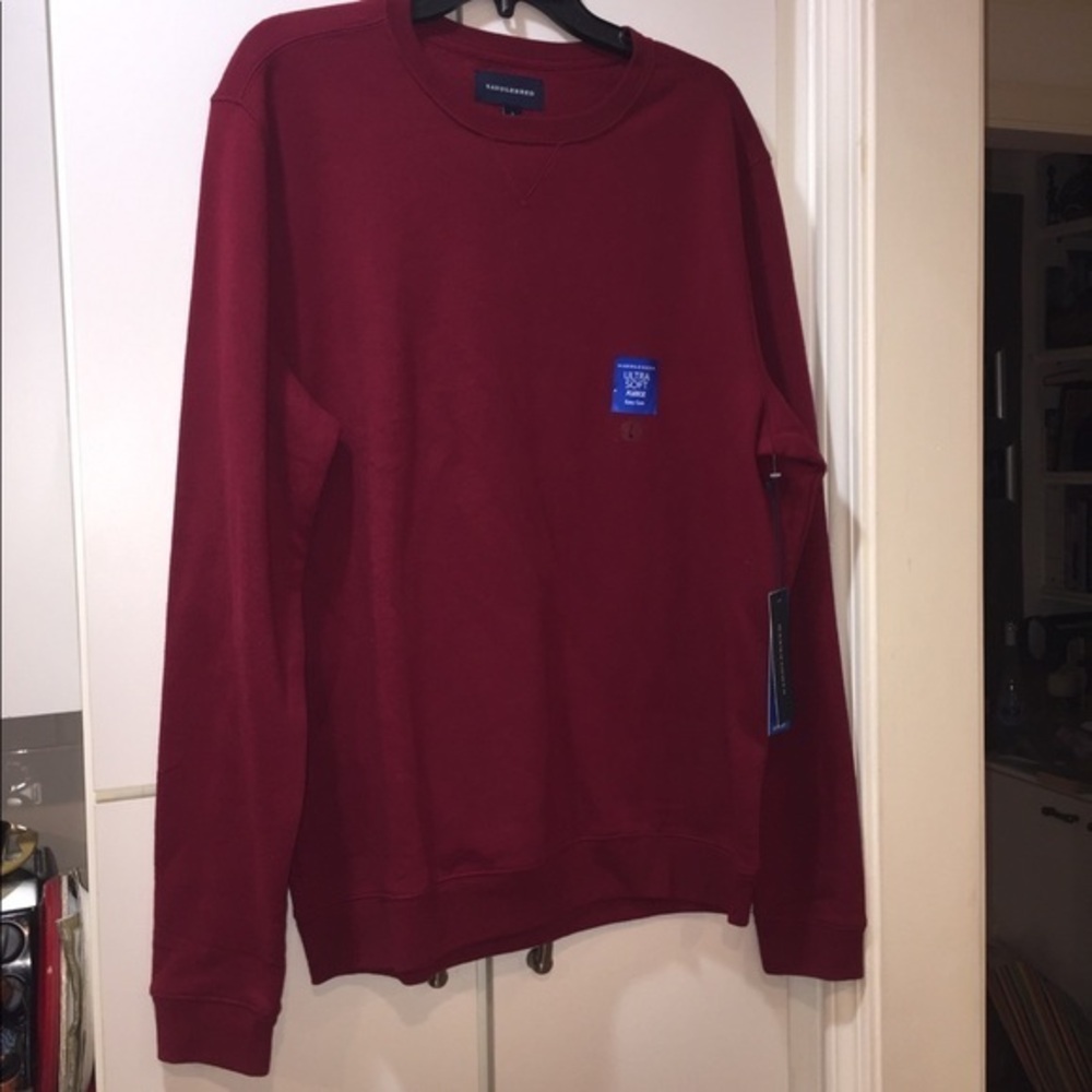 Saddlebred Crewneck Sweatshirt Long-sleeve Burgundy Large - NWT
